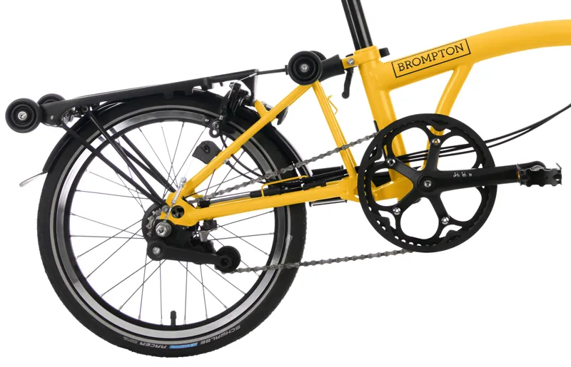 Brompton C Line Explore Mid with rack 2023 Bumblebee Yellow-2